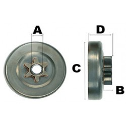 CLUTCH DRUM CHAINSAWSPARTNER 400 500 P48 P49V P500 540 545