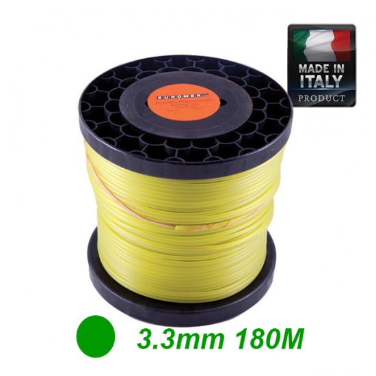  FILO DI NYLON ROUND 3.3mm 180m BOBINA 2KG