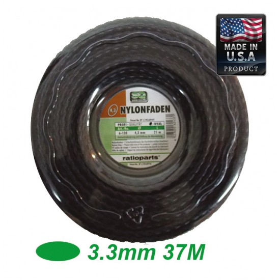 NAYLONFADEN VORTEX TRIMMER LINE OVAL 3.3mm 37m