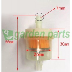 FUEL FILTER  1/4"  6-7mm