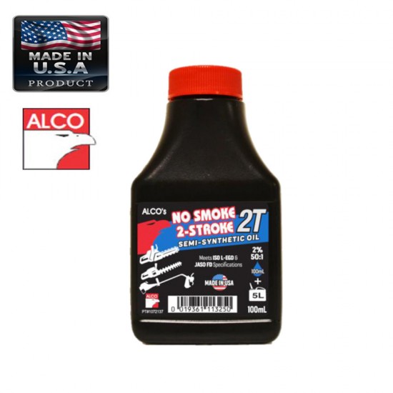 ALCO OIL NO SMOKE FOR TWO STROKE ENGINE 100ml AMERICAN LUBRICATING