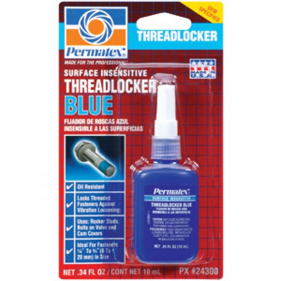 PERMATEX THREADLOCKER BLUE 10ml 24300 Gasket Maker & Glues