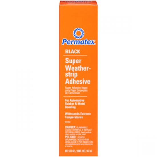 PERMATEX BLACK SUPER WEATHER - STRIP ADHHESIVE 147ml 81850 Gasket Maker & Glues