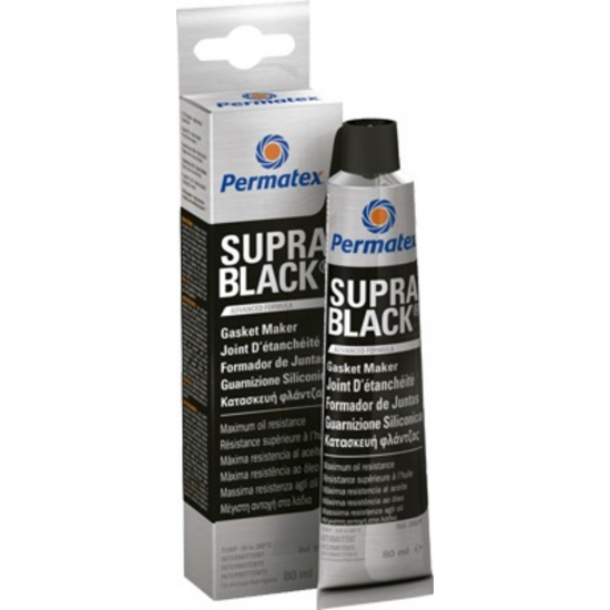 PERMATEX FLANGIA IN SILICONE SUPRA BLACK RTV 80ml 35124 COLLE 11007635124